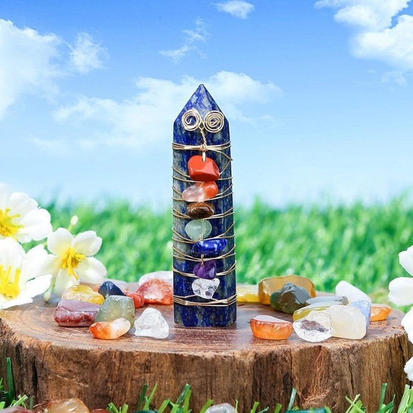Hand Crafted Other - 🆕New Healing Lapis Lazuli Crystal Wand/Tower 2.7”